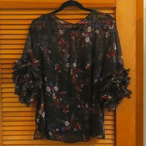 Vince Camuto Sheer Blouse